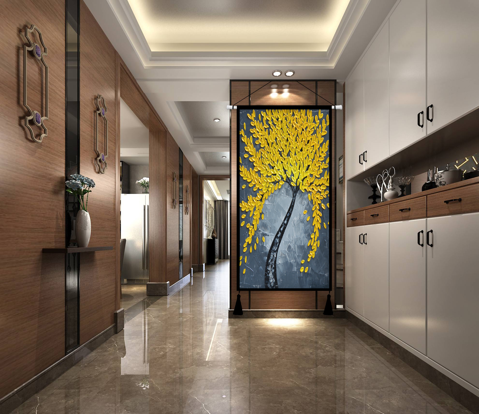 B & B vải trang trí may mắn may mắn vải sơn tường trang trí phòng khách hiên tấm thảm tấm thảm tường phòng ngủ phong thủy - Tapestry thảm trang trí phòng khách đẹp