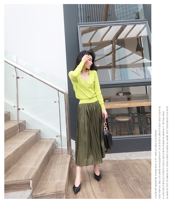 Áo len cardigan mùa xuân 2019 mới dành cho nữ áo len áo len mỏng mỏng cổ tích áo len cardigan - Áo len cổ chữ V áo gile len