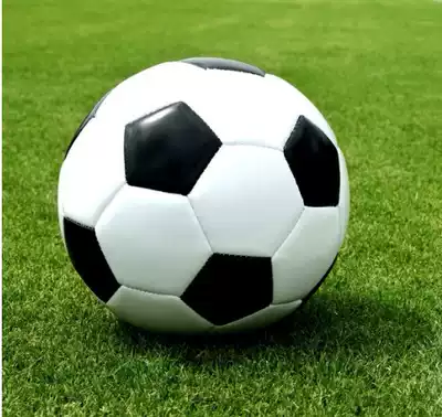 Children's youth primary school student competition football PU machine-sewn soft leather No 4 football Golden code black and white football