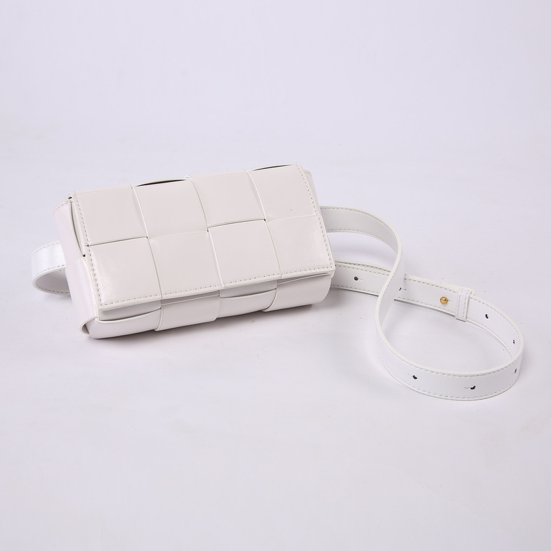 Cassette Plaid Woven Bag Waist Bag Genuine Leather Women's Summer Small Bag 2025 New Model Single Shoulder Chest Bag Women's Clutch Cassette Plaid Woven Bag Waist Bag Genuine Leather Women's Summer Small Bag 2025 New Model Single Shoulder Chest Bag Women's Clutch