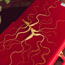 Changbai Mountain wild ginseng Northeast people moved the forest ginseng Wild dried ginseng people dried gift box wine first class 50 years