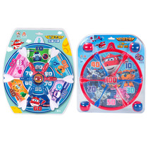 Aojie super flying man childrens 12-inch magnetic dart target sucker dart sticky ball plate double-sided pitching target boy gift