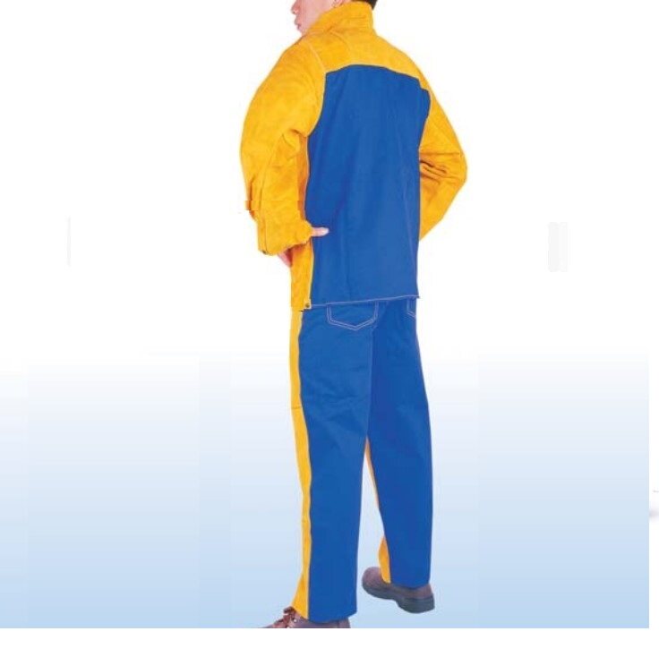 Wits 44-2530 golden yellow front leather back cloth welder electric welding heat insulation wear-resistant flame retardant 44-2650 labor insurance