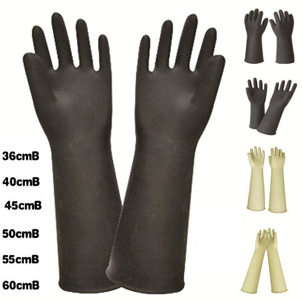 Anjian acid and alkali resistant industrial gloves hotel industrial and mining agriculture and forestry fish cage gloves 31-34-36-40-50-60-55cm
