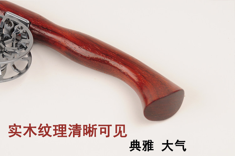 Ice удочкой 实木冰钓竿红花梨手柄鱼竿超短40cm/50cm冬钓竿便携冰钓杆梢实心