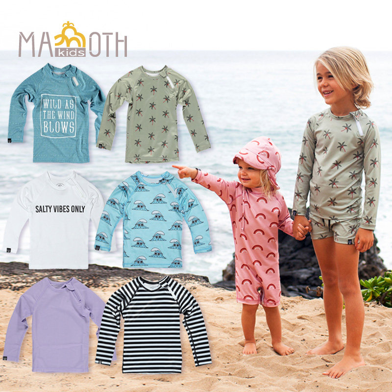 Dutch beach bandits children's boys and girls' long sleeve T-shirt sunscreen clothes two pieces of swimsuit beach suit