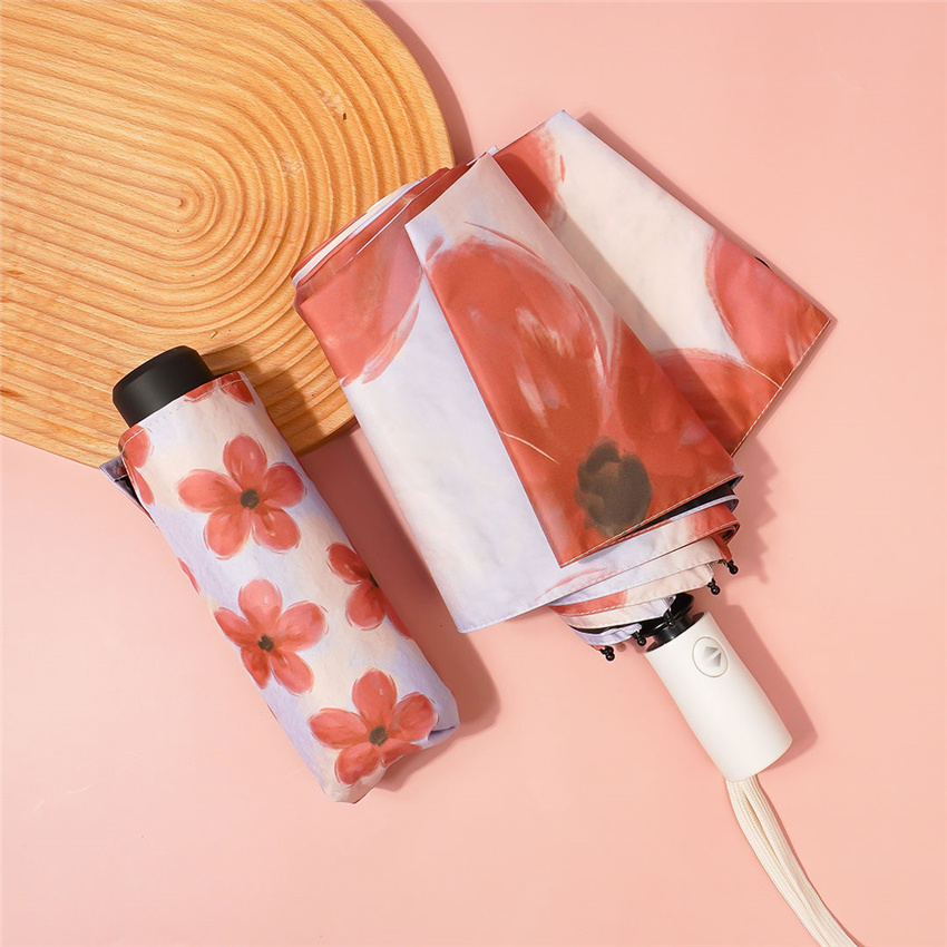 Japanese GM Parmbrella female violet anti-ray parasol cute in the Sen Sen system automatic barometer