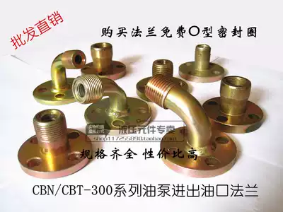 Gear pump CBN CBT304 314 316 flange CBT532 550 connection inlet and outlet flange joints