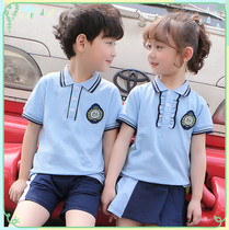 Kindergarten Garden Clothing Summer Clothing Children Men And Womens School Clothing Suit Elementary School Students Summer Thin Class Clothing New Pint Hot Sell