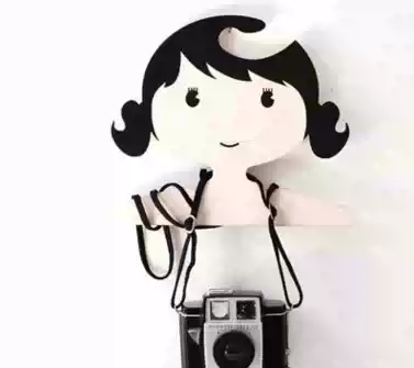 INS cloud wooden cartoon wooden hanger photo props children's room decoration Swan Crown Prince hanger