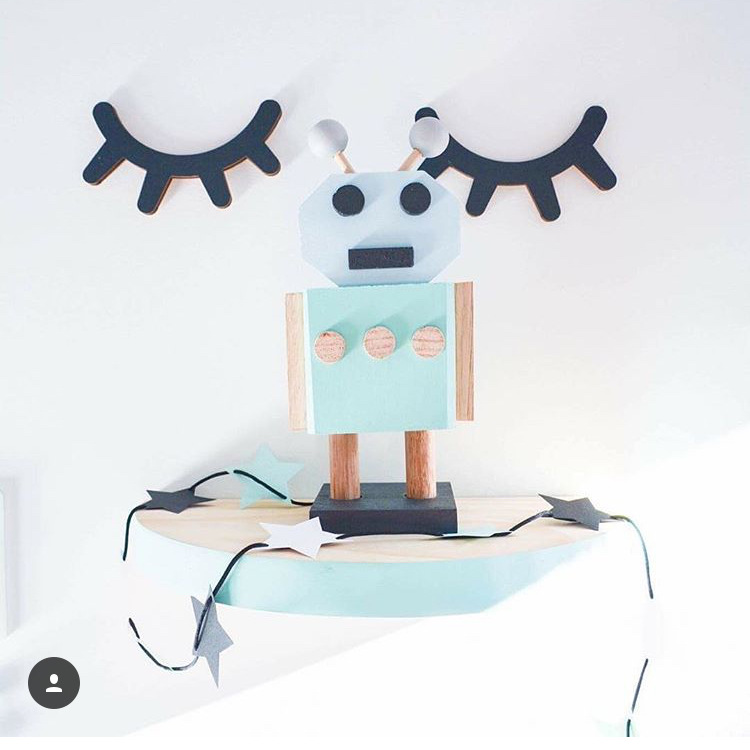 ins wind wood slim fit eyelash wall stickup children room cartoon creative background wall stickup children's clothes shop props-Taobao