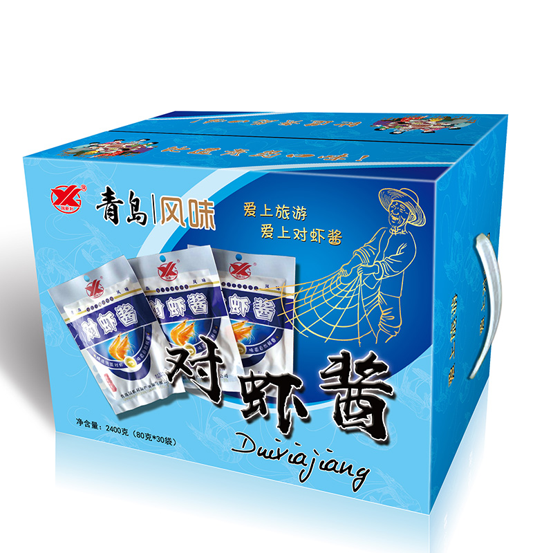 Guo Xinli to Shrimp Sauce Ready-to-eat Shrimp Sauce 80g Bags Original Flavor Seafood Sauce Shandong Qingdao Special Shrimp Sauce Whole Box 40 Bag