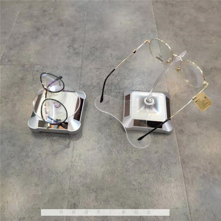 Glasses Show Shelf Solar Rotary Stand Hand Watch Watch Turntable Counter Shop Windows Frame Display Table