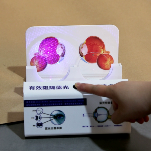 Anty -Blu -Ray Lens Compassising Item Anti -Blue Light Test Испытания