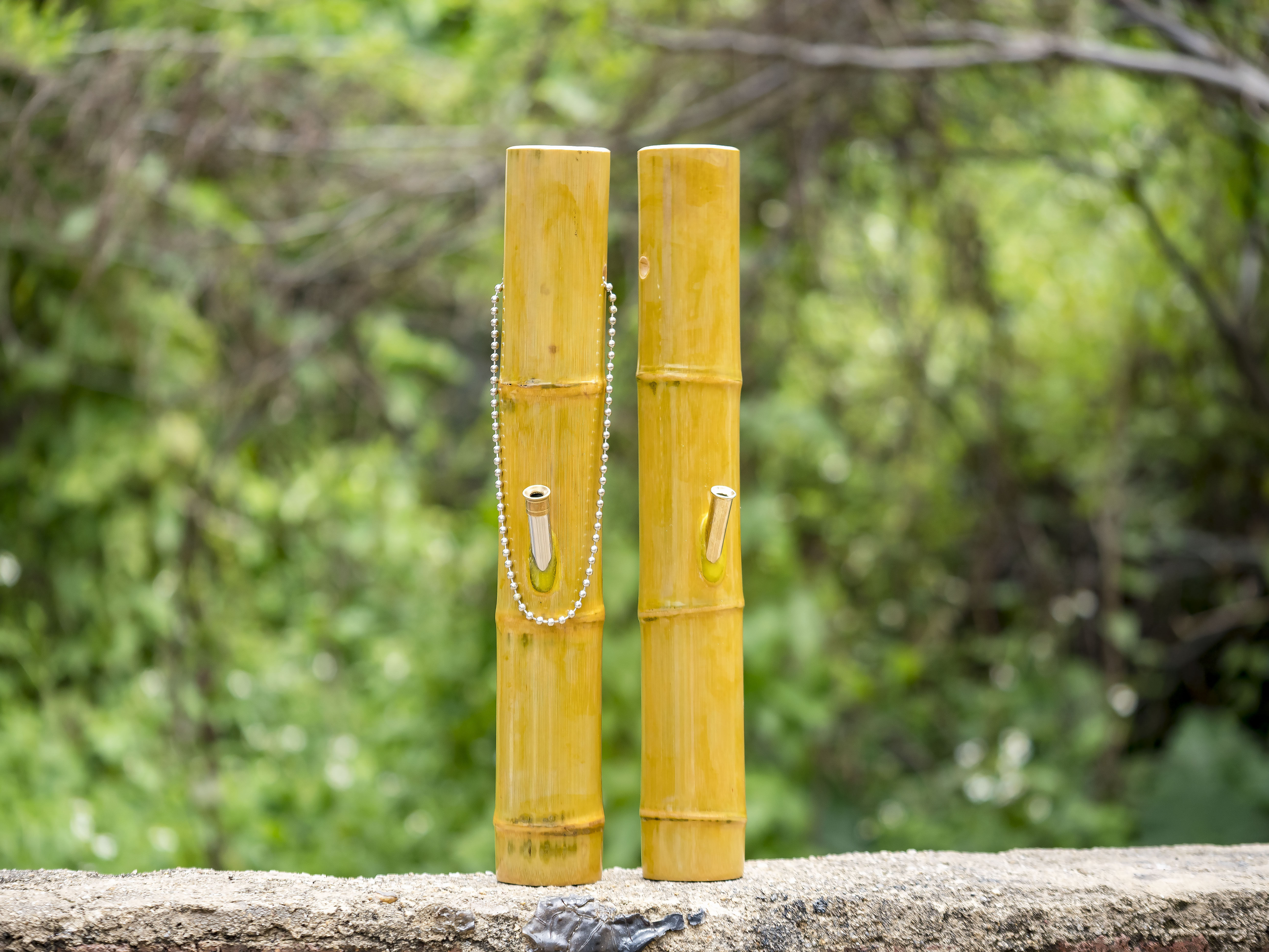 Bamboo Hookah Three Section Extraordinary Short Version Miniature Guangdong Yunnan Zhanjiang Smoking Rod Pipe Smoking Gun