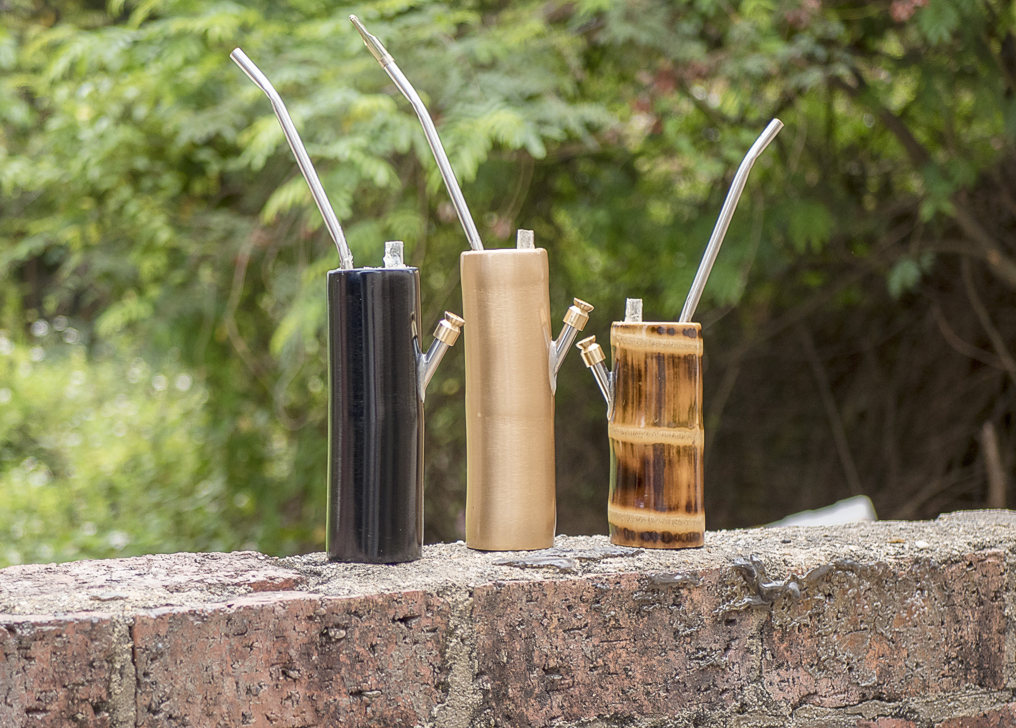 Bamboo Pot, Bamboo Fun, Chinese Other Cigarette Hookah, Two-purpose Copper Smoke Pot, Guangdong Smoking Set, Pipe, Chimney