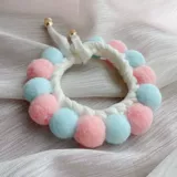 Чокер, шарф, ожерелье, аксессуар, плетеный колокольчик, кот, домашний питомец