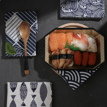 Gourmet Baking Dining Mat Napkin Small Table Mat Cotton Linen Dinner Cloth Photo Props Background Cloth Day Series Fresh Flower Pattern