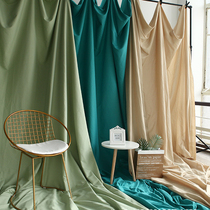 Morandi Color Background Bins hanging up Teenage Girl Photos Live Background Wall Fabric Red Pure Color Photography Shed