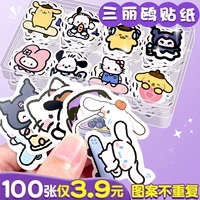 Sanrio, детский милый мультяшный чехол для телефона, украшение для ногтей, прозрачная водонепроницаемая наклейка, наклейки, планировщик, принт