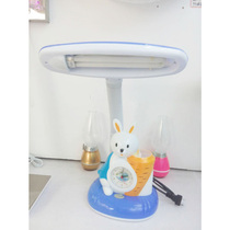 Study Treasure student eye protection Table lamp Children cartoon table lamp with clock folding lamp headboard reading table lamp writing lamp