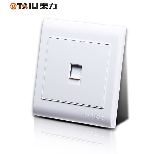 Tyli Electric appliances Type 86 One telephone line socket Ya white single phone panel Wall weak electric socket