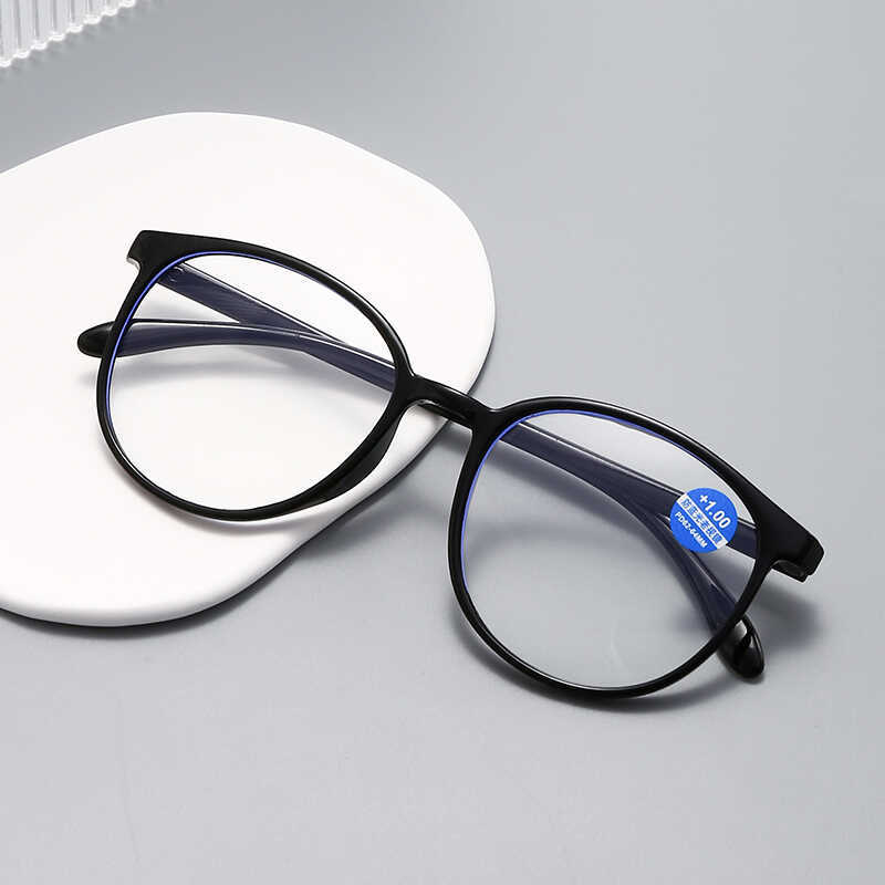 Women's Reading Glasses, Genuine High-Definition, Anti-Blue Light, Large Frame, Anti-Fatigue, Men's Fashionable Round Frame, Middle-Aged and Elderly Mothers' Reading Glasses, Tr Frame Women's Reading Glasses, Genuine High-Definition, Anti-Blue Light, Large Frame, Anti-Fatigue, Men's Fashionable Round Frame, Middle-Aged and Elderly Mothers' Reading Glasses, Tr Frame
