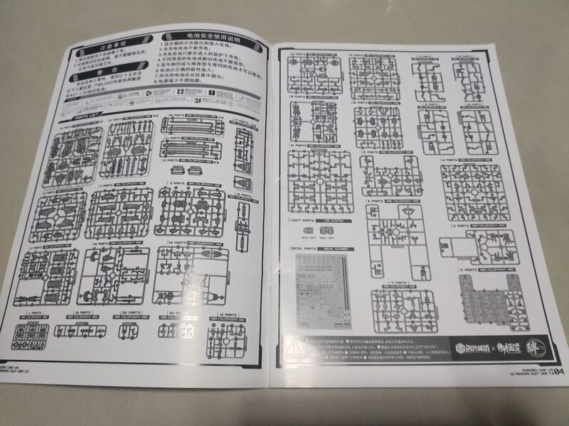 Whole Board Parts, Panel Parts, Royal Model Road Mobile Ultraman, Saiwen Ace First Generation Sticker Instruction Manual Whole Board Parts, Panel Parts, Royal Model Road Mobile Ultraman, Saiwen Ace First Generation Sticker Instruction Manual
