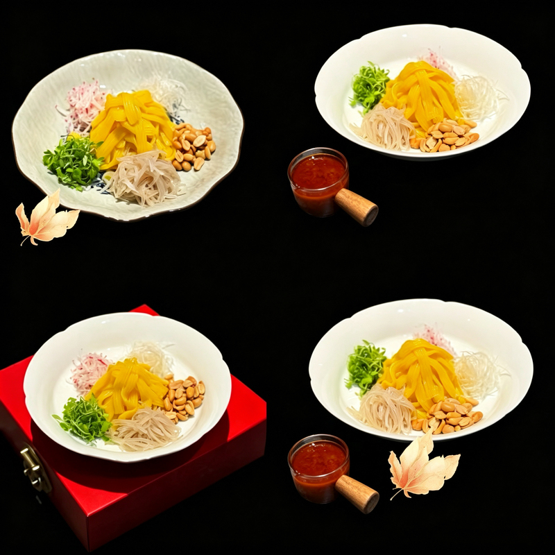 Yellow Rice Flour Cold Noodles Multi-Grain Crispy Skin Ingredients 1 Pack 300g Cold Dish Noodles Skin Banquet Ingredients Yellow Rice Flour Cold Noodles Multi-Grain Crispy Skin Ingredients 1 Pack 300g Cold Dish Noodles Skin Banquet Ingredients