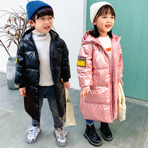 2021 new children exempt from shut-down clothes girl boy among boys Long live knee long female male baby thickened CUHK