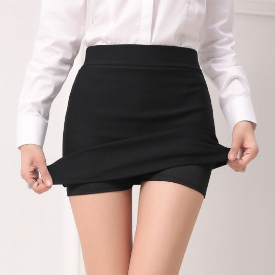 Black hip skirt, sexy work skirt, skirt, women's spring, autumn and summer one-step skirt, elastic short skirt, professional skirt, skirt