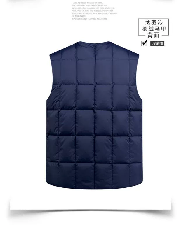 Áo khoác nam trung niên xuống vest nam trung niên cotton cộng với phân bón XL vest nam cao cấp 2018 thu đông ao ba lo nam