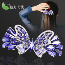 Rhinestone hairclip mother hairpin simple head hairclip child headdress elegant temperament bow top clip back of the head