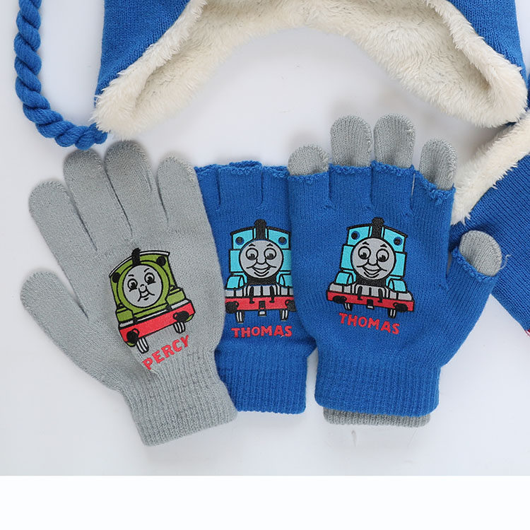 Флисовая детская шапка, шарф, детские удерживающие тепло перчатки подходит для мужчин и женщин, Человек-паук, капитан Америка OTHER / Other 