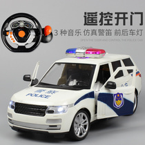 Remote control police car Land Rover wireless super large simulation drift charging model police boy children toy car gift
