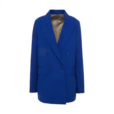 Joseph Joseph women's double-breasted Wool crepe blazer blazer blazer suit Virgin Wool