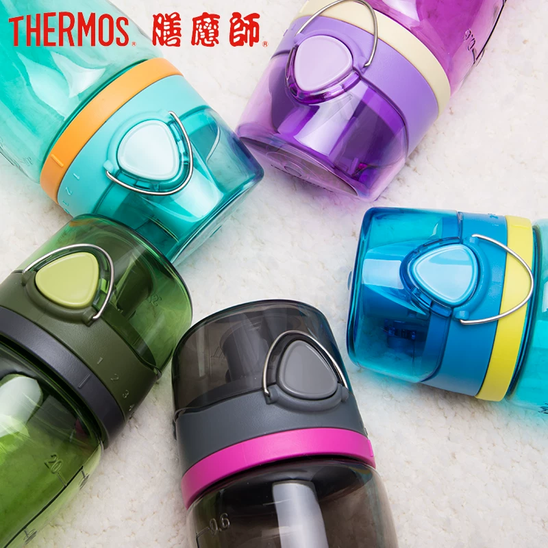 Summer handheld capacious plastic teapot for men and women, 11 years, 700 volume, 700 ml