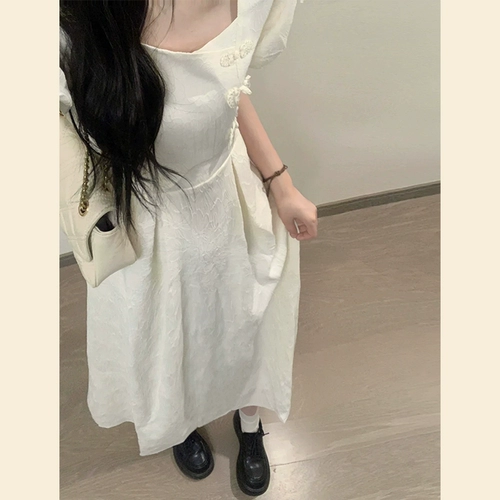 Летнее платье, корсет, длинная юбка, китайский стиль, французский стиль, подходит для подростков