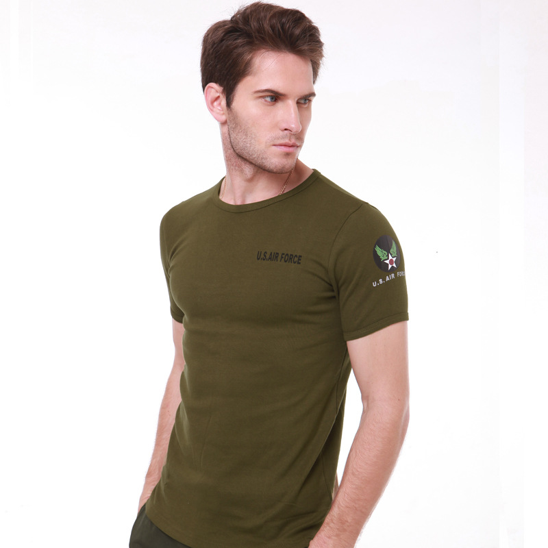 Allied outdoor military fan AIR FORCE Tight Bodybuilding Bodybuilding T-shirt Cotton Breathable Sweat