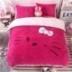 Váy ngủ kt Hello Kitty mùa đông pha lê nhung flannel nhung nhung ba hoặc bốn bộ của phụ nữ công chúa gió lông cừu