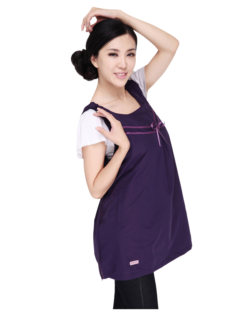 Tingmei bức xạ phù hợp với bà bầu mặc quần áo bảo vệ sợi bạc máy tính chính hãng điện thoại di động quần áo bảo vệ có thể tháo rời và có thể giặt váy áo chống bức xạ cho bà bầu