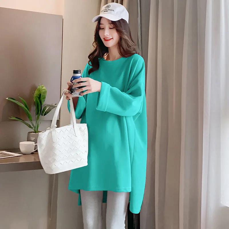 Pregnant Woman Spring Clothing Fashion Dress Fashion web Infrared out of 2022 new blouses Spring and autumn Ji Weater in long version of dress