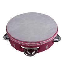 High-quality musical instruments imitation sheepskin tambourine early education childrens dance Orff musical instrument music teaching aids rattle hand drum