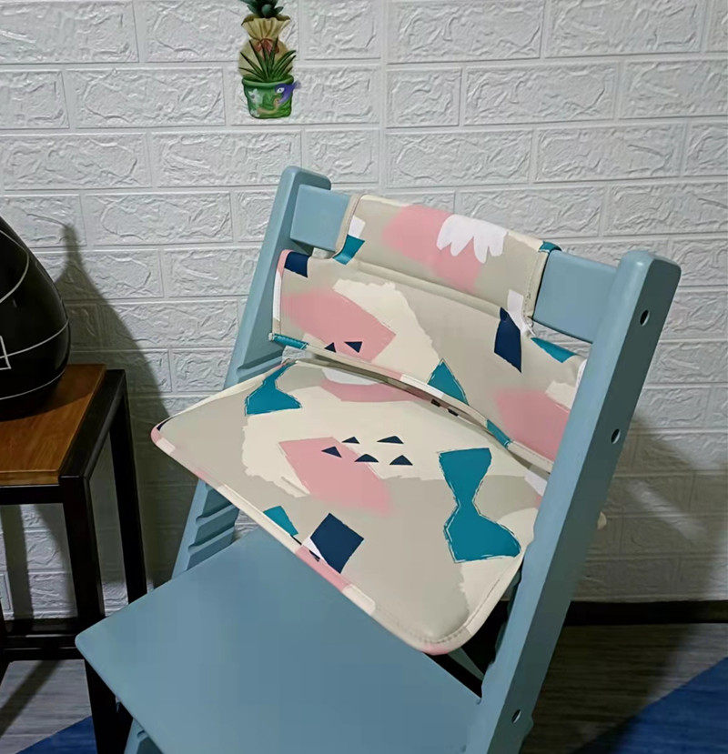 Baby Growth Chair cushion stokke Kids chair PU leather suitable for TrippTrapp Water Resistance Seat Belt