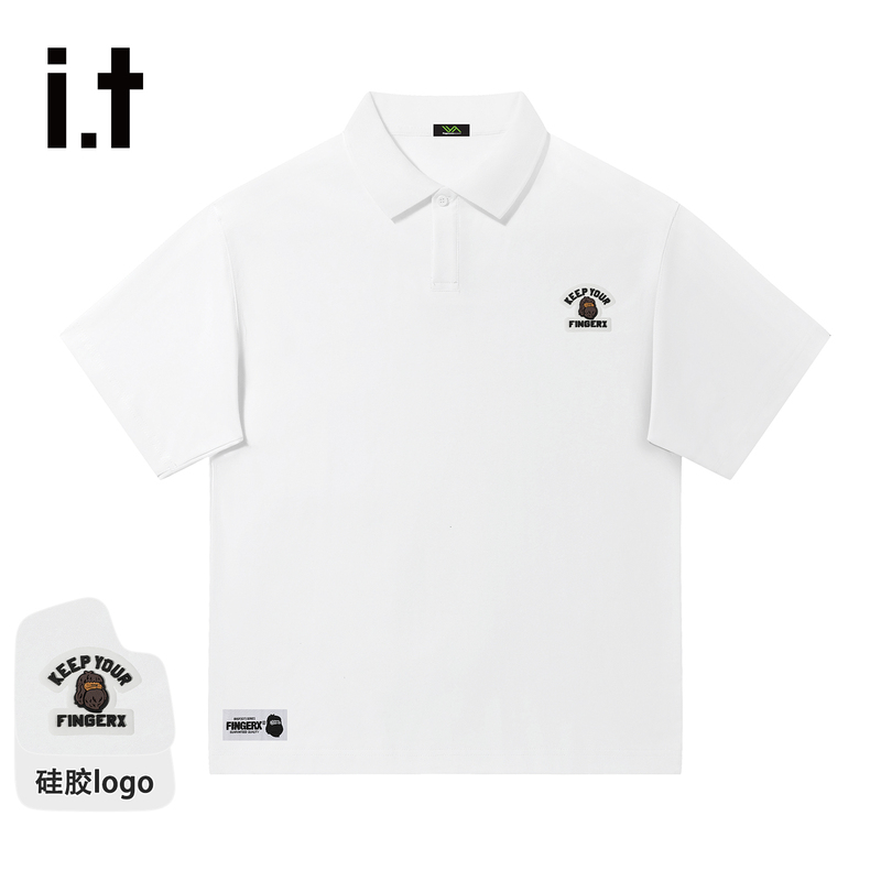It Fingercroxx American Ape Head Couple Short-Sleeved T-Shirt Men's Trendy Brand 2026 Summer Polo Shirt Trendy Brand
