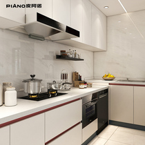 Piano cupboard custom kitchen integral cabinet L type home quartz stone countertop hearth cabinet cabinet integration