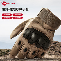 Outdoor military fans Multi-functional special forces all-finger mens and womens gloves Mountaineering tactical fighting anti-cut riding seal gloves