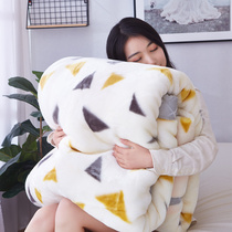 Raschel blanket thickened double-layer single double student dormitory Spring and autumn and winter blanket Coral velvet blanket quilt