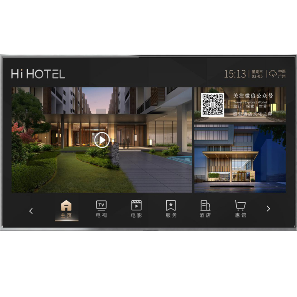 Gateway server Hotel smart TV system Unicast multicast protocol conversion
