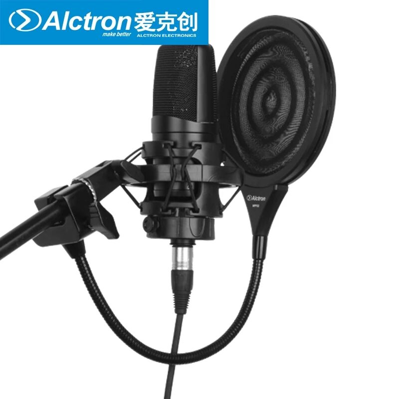 Alctron Love Kerch MPF02 Microphone anti-spray hood microphone Recording anti-spray mesh bilayer metal corrugated